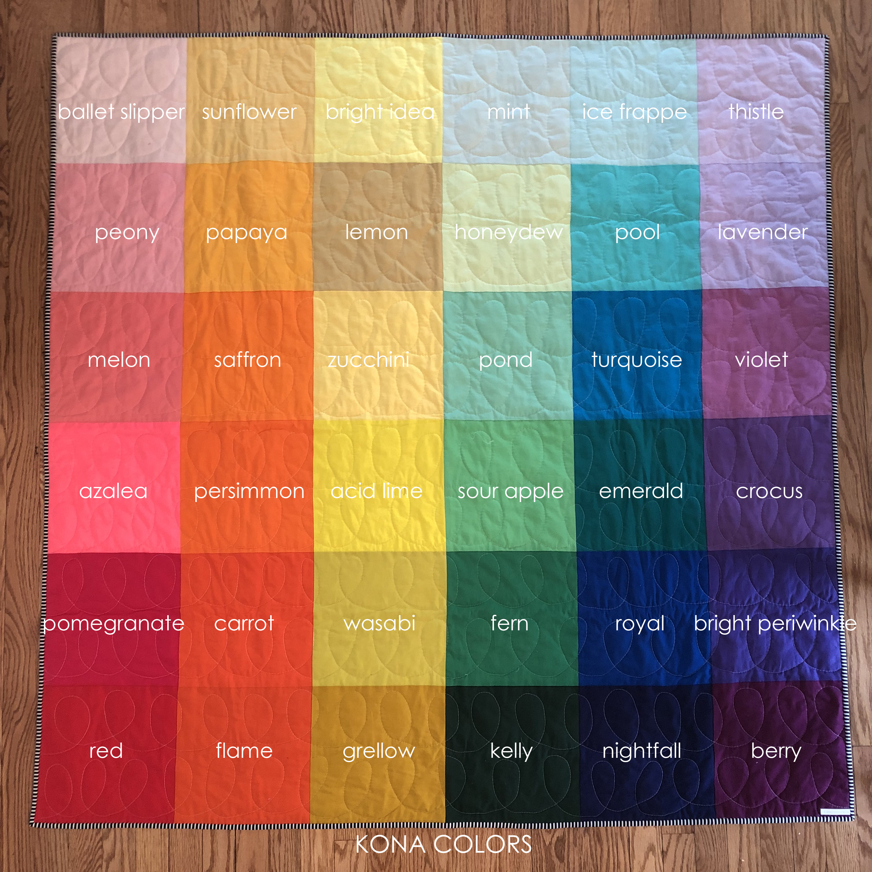 Kona Color Chart