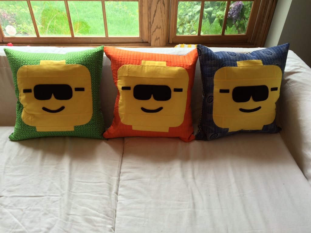 woollypetals block man pillows