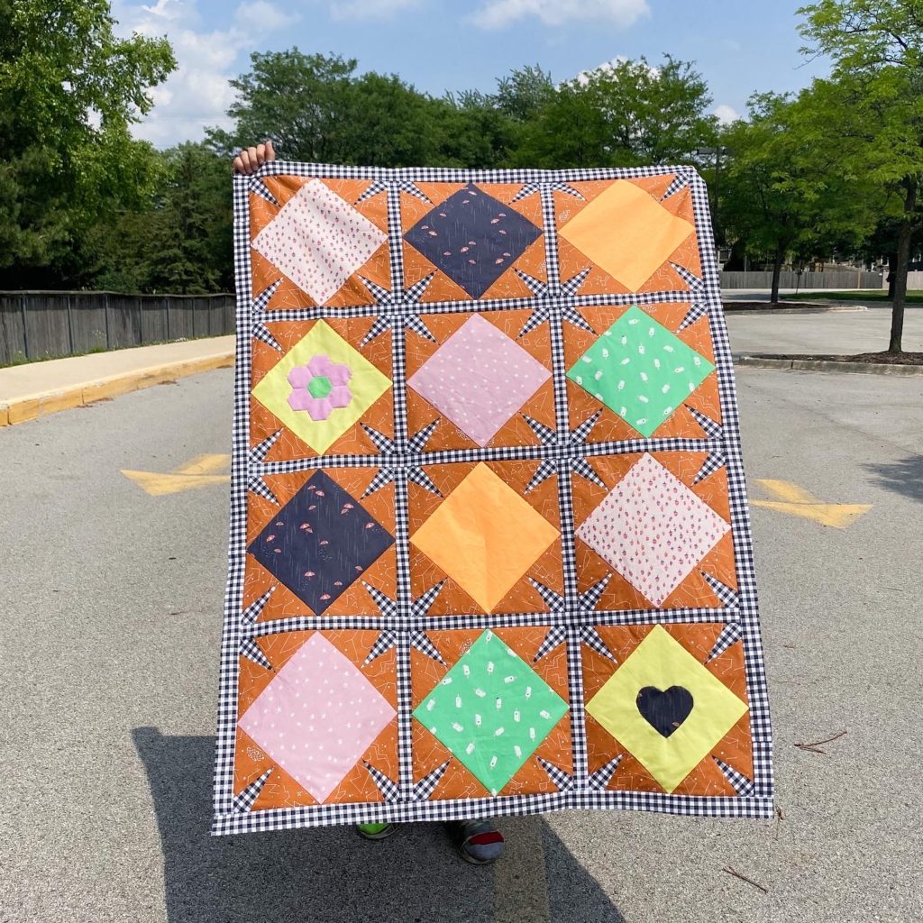 Baby Sparked Quilt by woollypetals