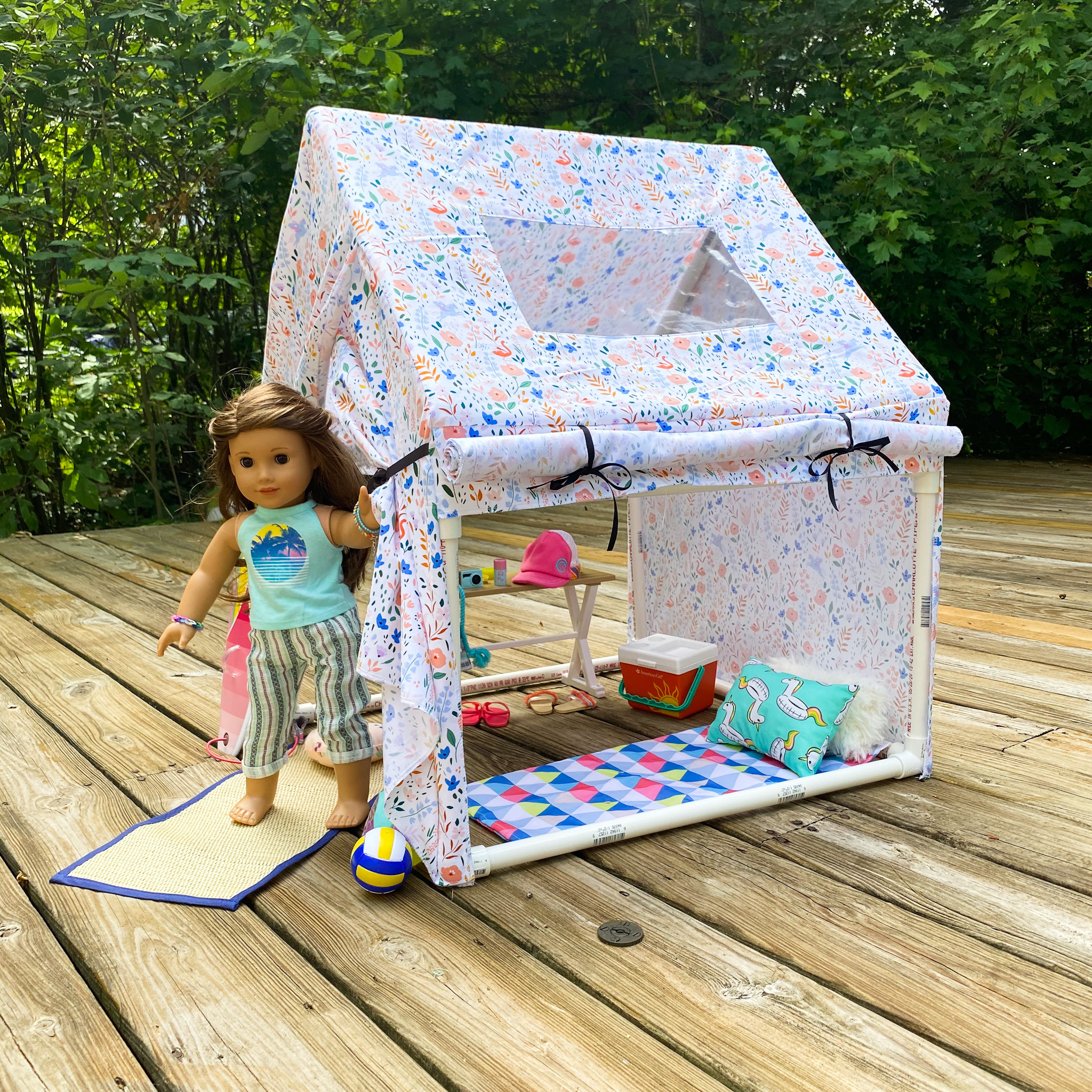 June and July AG 18" Doll PVC Pipe Tent June and July AG 18" Doll PVC