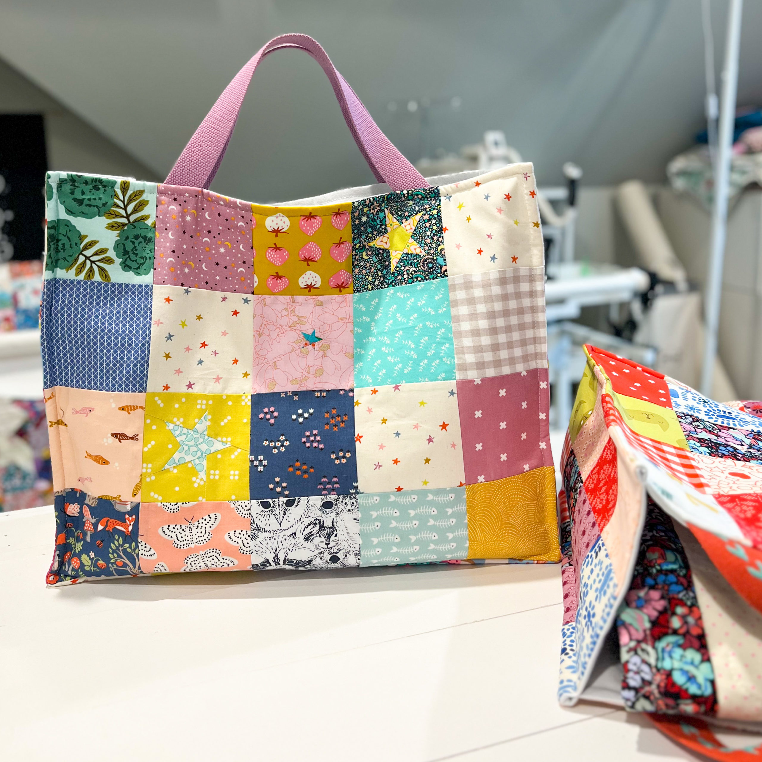 Patchwork Project Bag Tutorial - A Quilting Life