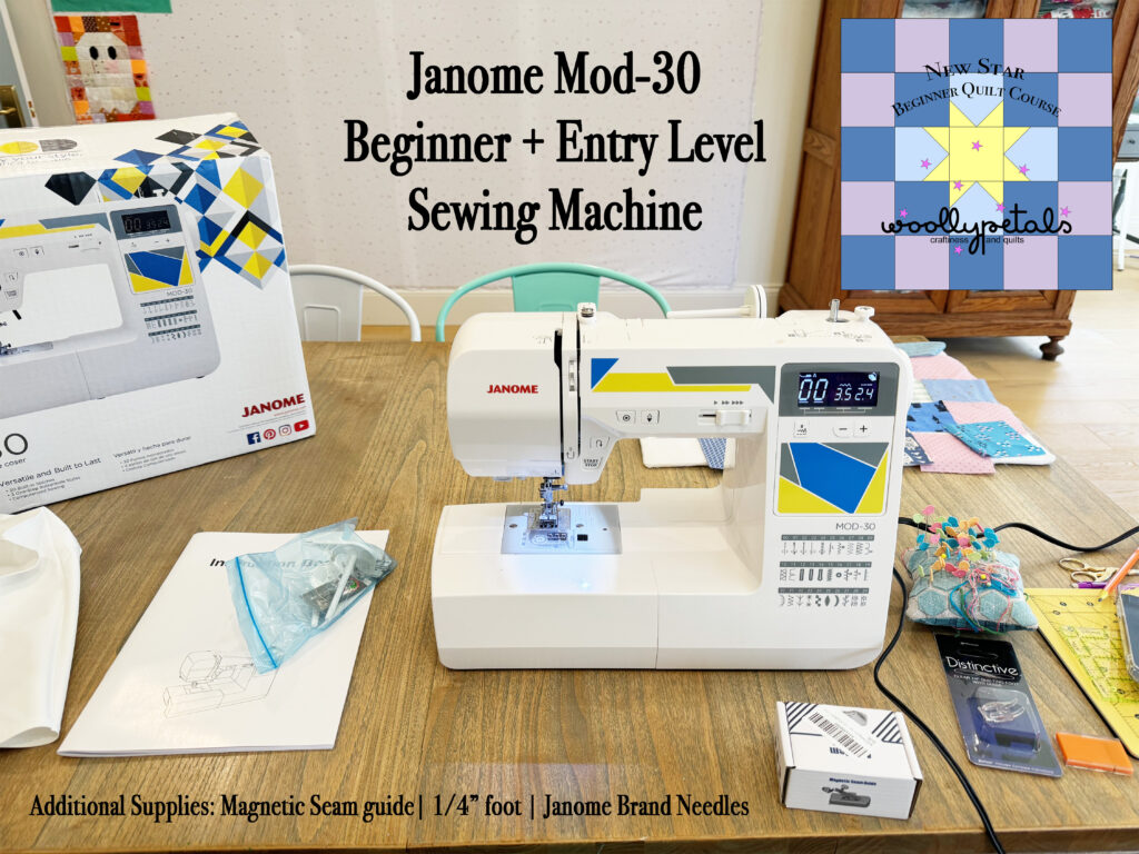 Woollypetals New Start Beginner Quilt Course Supplies and Tools Info