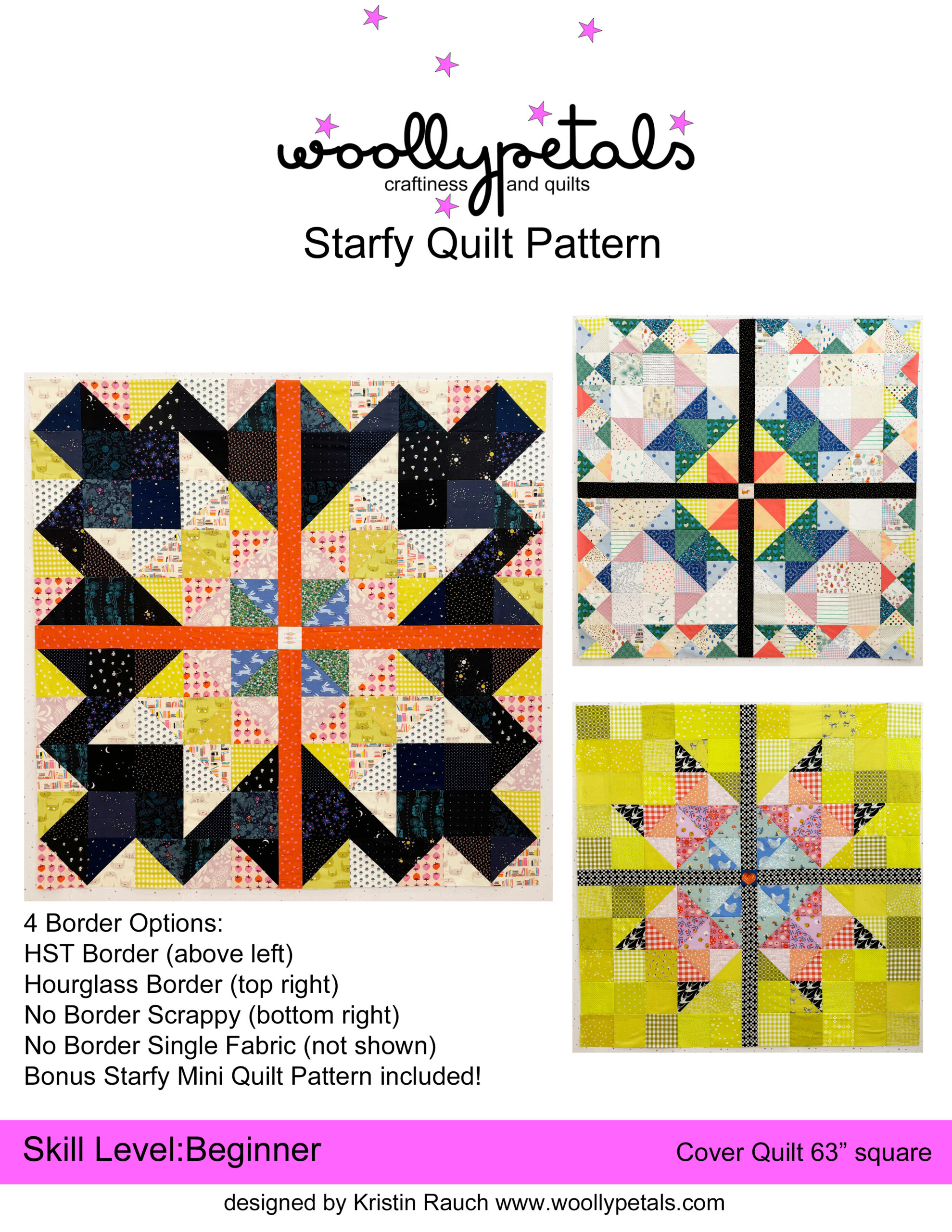 Cover Image for the woollypetals Starfy Quilt