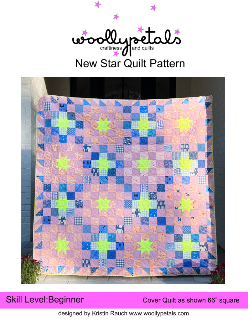 New Star Pattern by woollypetals  Quilt Cover Image 