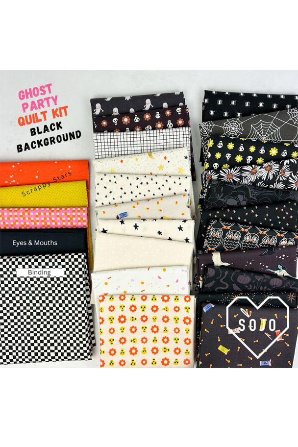 Sojo Fabric Pull for the Ghost Party Quilt Kit