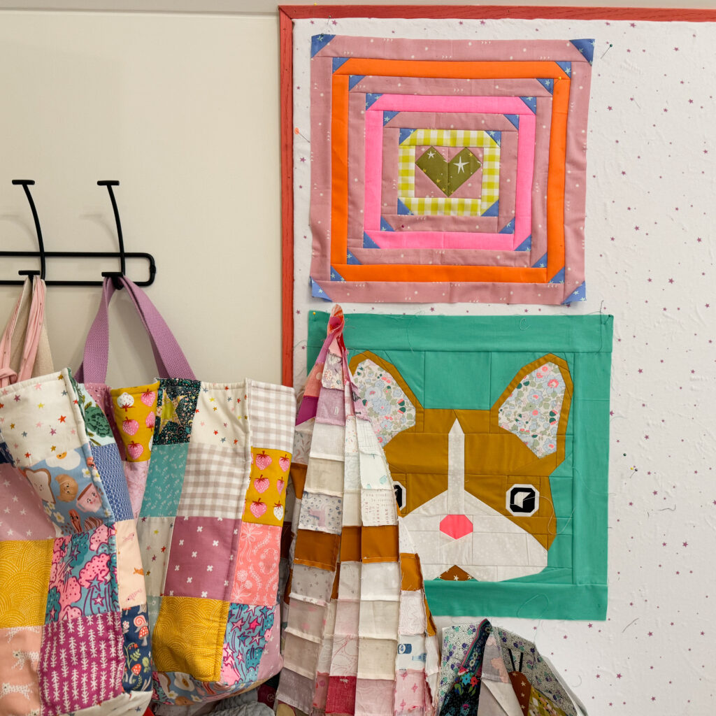 Woollypetals Sewing Room Tour design board