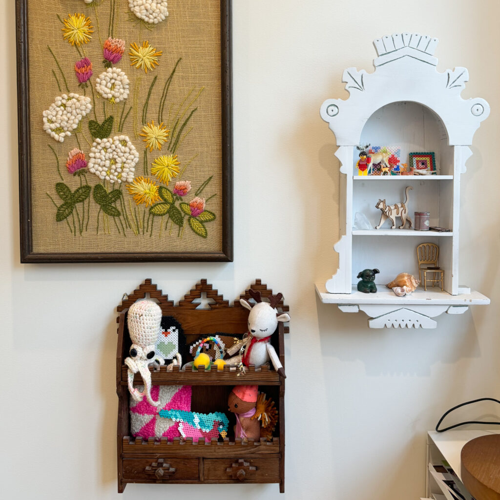 Woollypetals Sewing Room Tour special shelves