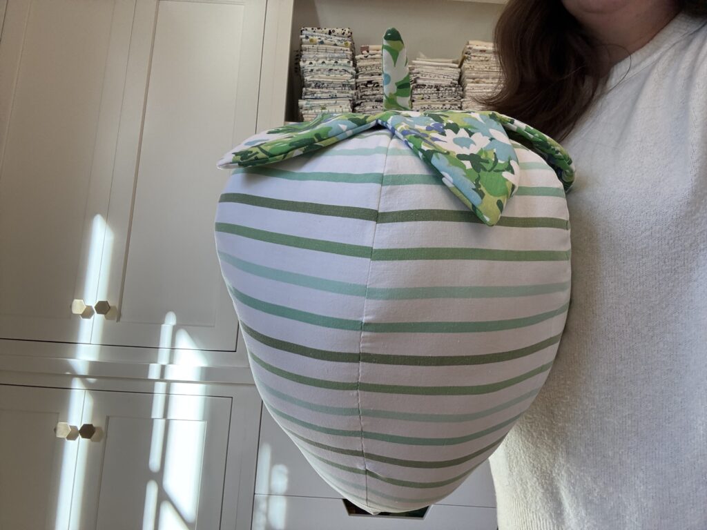 woollypetals Strawberry Pillow Pattern Release Large Tall Strawberry