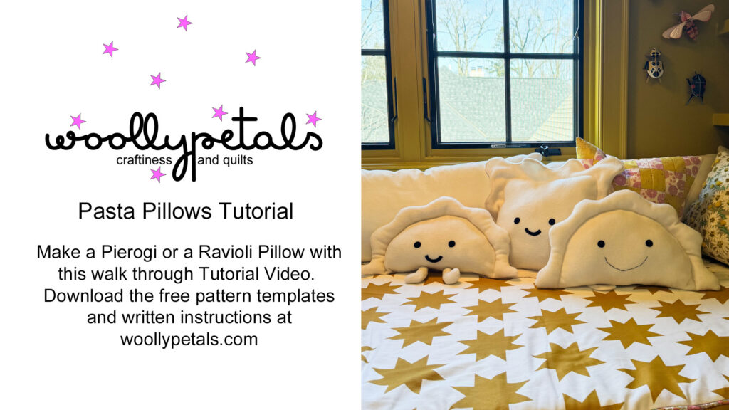 woollypetals Pasta Pillows Tutorial video Image